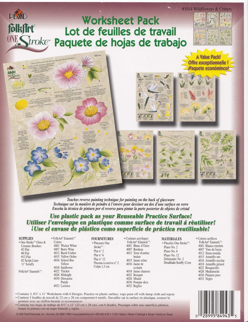 Plaid 04 Wildflowers & Critters Resuable